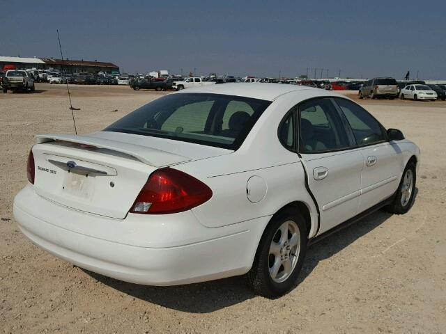 1FAFP55232A245049 - 2002 FORD TAURUS SES WHITE photo 4