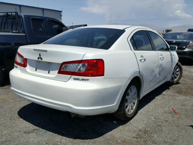 4A32B2FF8CE007213 - 2012 MITSUBISHI GALANT FE WHITE photo 4