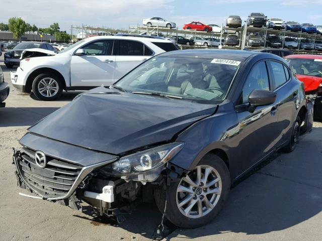 JM1BM1M73E1211544 - 2014 MAZDA 3 GRAY photo 2