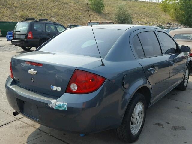 1G1AK52F657511166 - 2005 CHEVROLET COBALT BLUE photo 4