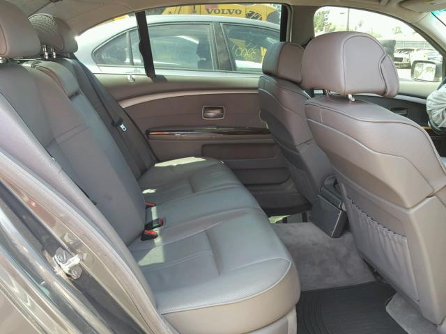 WBAHN83517DT65555 - 2007 BMW 750 GRAY photo 6