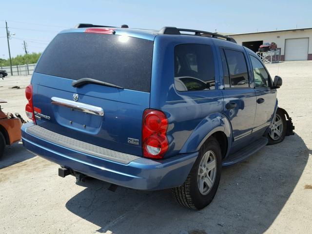 1D4HB58D15F568637 - 2005 DODGE DURANGO LI BLUE photo 4