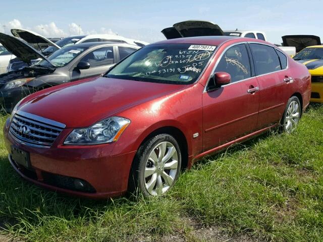 JNKAY01E67M312607 - 2007 INFINITI M35 RED photo 2