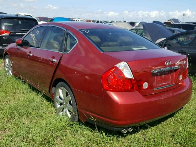 JNKAY01E67M312607 - 2007 INFINITI M35 RED photo 3