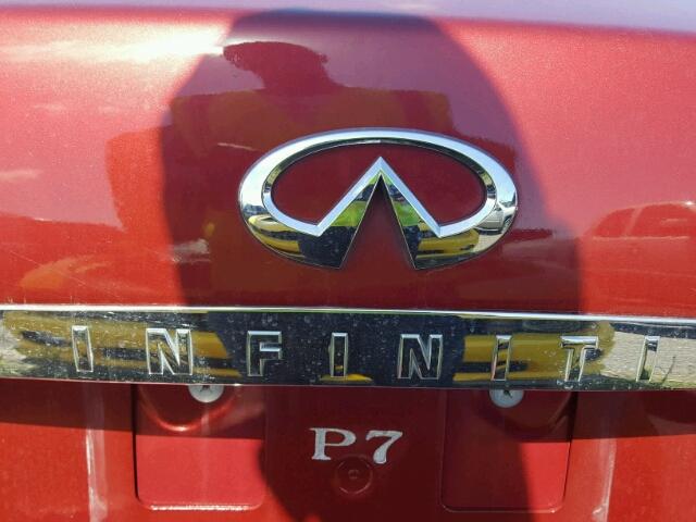 JNKAY01E67M312607 - 2007 INFINITI M35 RED photo 9