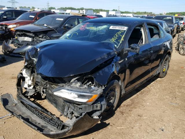 3VW2K7AJ1BM077380 - 2011 VOLKSWAGEN JETTA BASE Սև լուսանկար 2