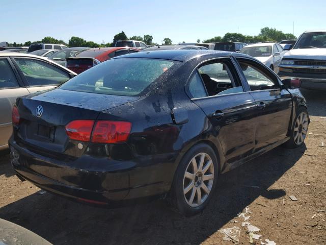 3VW2K7AJ1BM077380 - 2011 VOLKSWAGEN JETTA BASE Սև լուսանկար 4