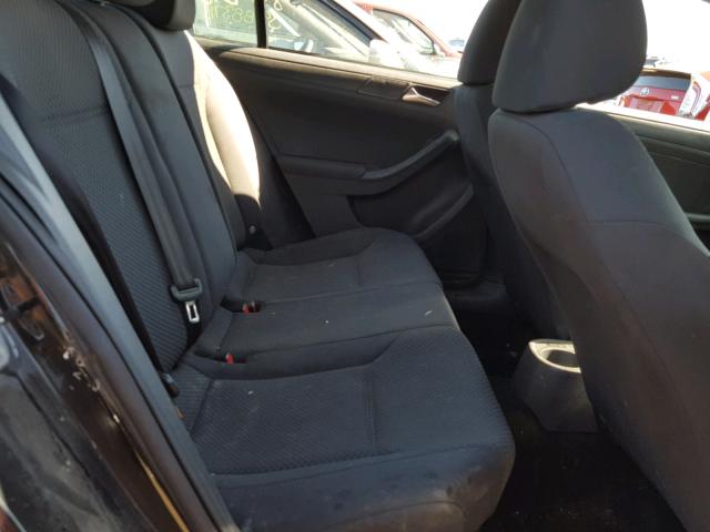 3VW2K7AJ1BM077380 - 2011 VOLKSWAGEN JETTA BASE Սև լուսանկար 6