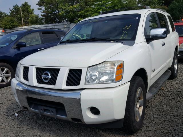 5N1AA08B46N714096 - 2006 NISSAN ARMADA SE WHITE photo 2