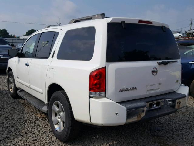 5N1AA08B46N714096 - 2006 NISSAN ARMADA SE WHITE photo 3