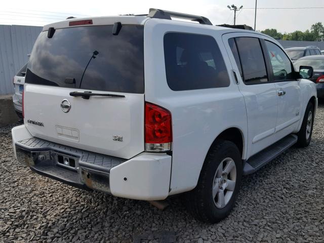 5N1AA08B46N714096 - 2006 NISSAN ARMADA SE WHITE photo 4