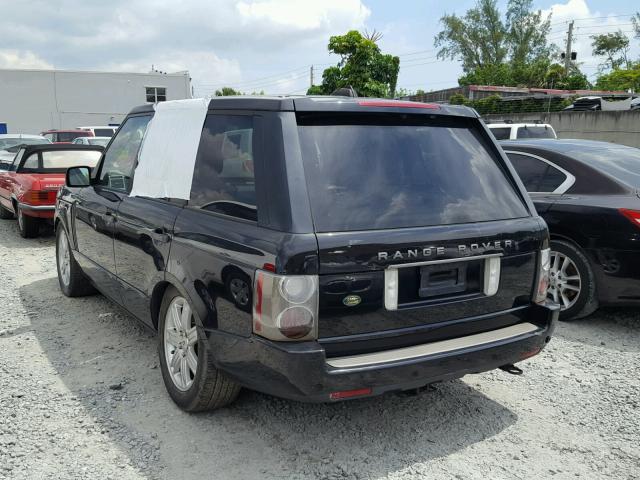 SALME15488A295934 - 2008 LAND ROVER RANGE ROVE BLACK photo 3