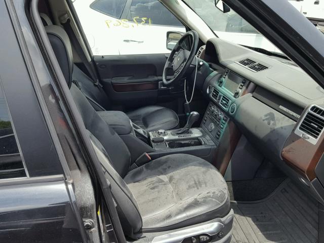 SALME15488A295934 - 2008 LAND ROVER RANGE ROVE BLACK photo 5