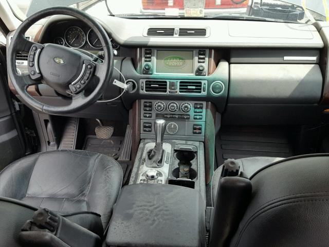 SALME15488A295934 - 2008 LAND ROVER RANGE ROVE BLACK photo 9