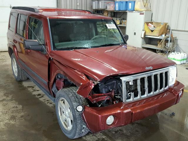 1J8HG48K38C220666 - 2008 JEEP COMMANDER ბურგუნდია ფოტო 1