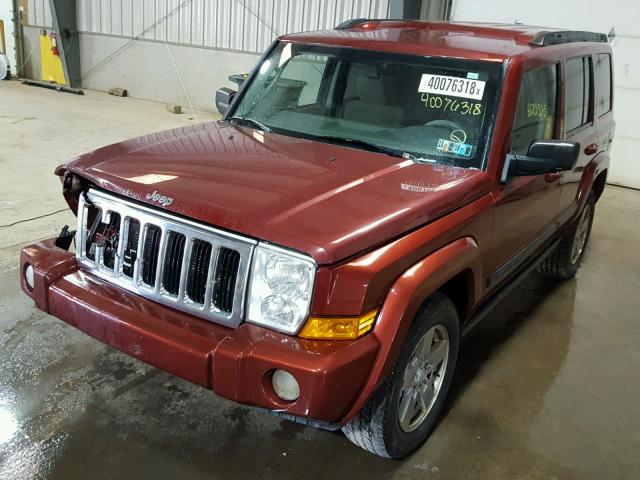 1J8HG48K38C220666 - 2008 JEEP COMMANDER ბურგუნდია ფოტო 2