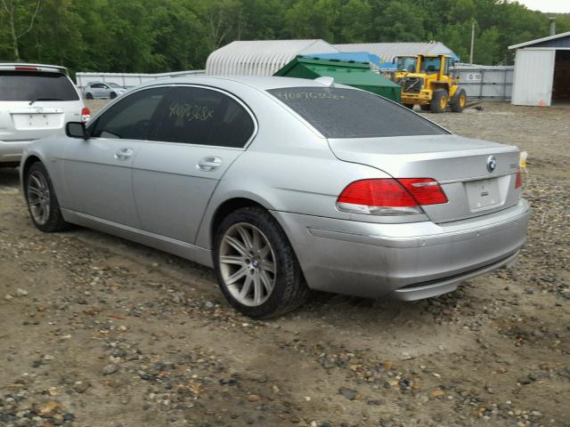 WBAHL83506DT07280 - 2006 BMW 750 I SILVER photo 3