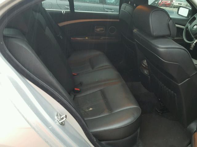WBAHL83506DT07280 - 2006 BMW 750 I SILVER photo 6