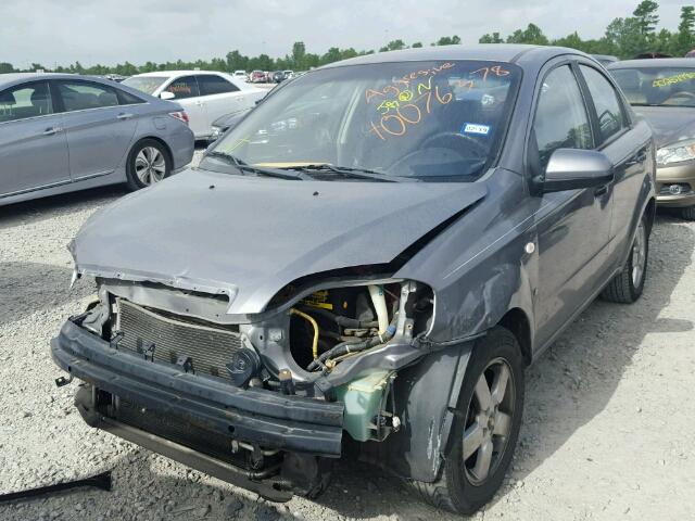 KL1TD56668B010162 - 2008 CHEVROLET AVEO BASE Сұр фото 2