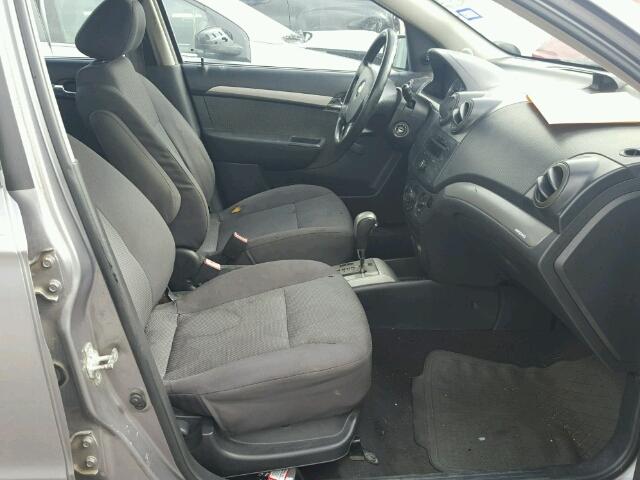 KL1TD56668B010162 - 2008 CHEVROLET AVEO BASE Сұр фото 5