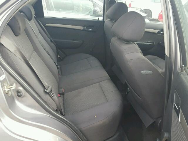 KL1TD56668B010162 - 2008 CHEVROLET AVEO BASE Сұр фото 6