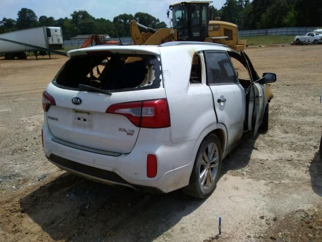 5XYKW4A74EG542827 - 2014 KIA SORENTO SX WHITE photo 4