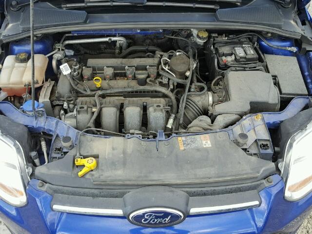 1FADP3K23EL333169 - 2014 FORD FOCUS SE BLUE photo 7