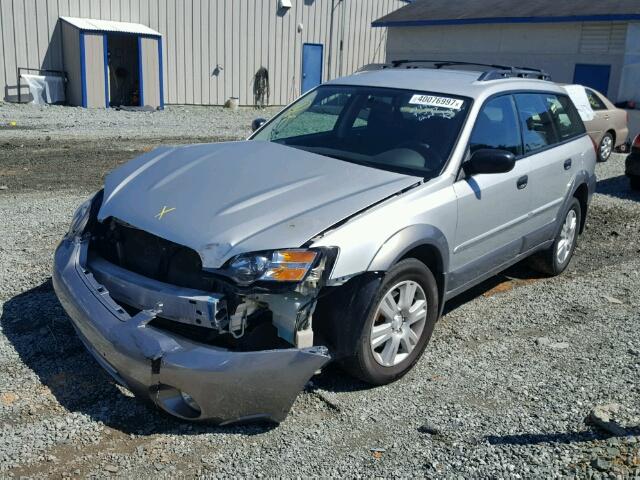 4S4BP61C857309175 - 2005 SUBARU LEGACY OUT SILVER photo 2