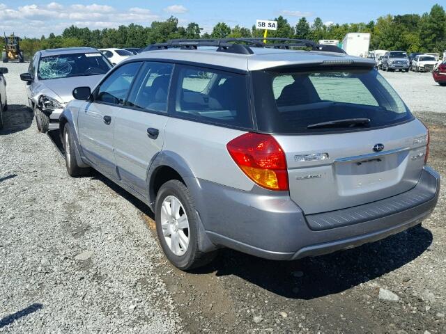 4S4BP61C857309175 - 2005 SUBARU LEGACY OUT SILVER photo 3