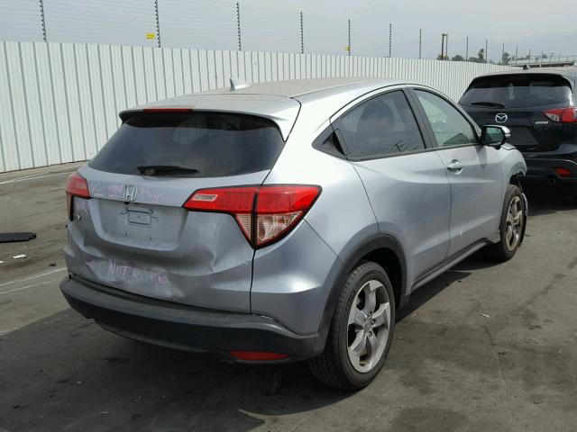 3CZRU5H50HG709120 - 2017 HONDA HR-V EX SILVER photo 4