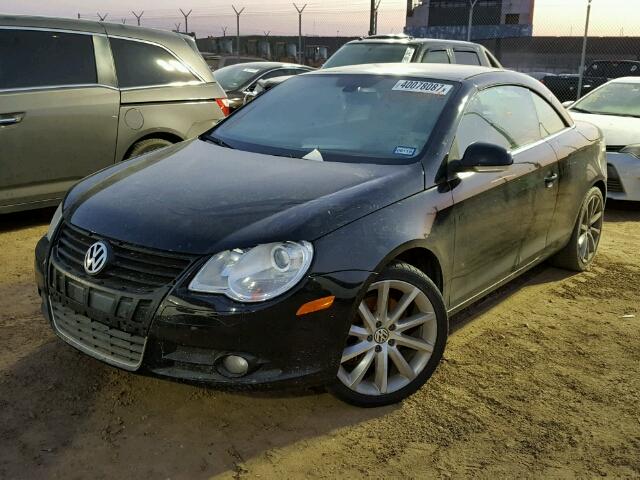 WVWDA71F27V040071 - 2007 VOLKSWAGEN EOS BLACK photo 2