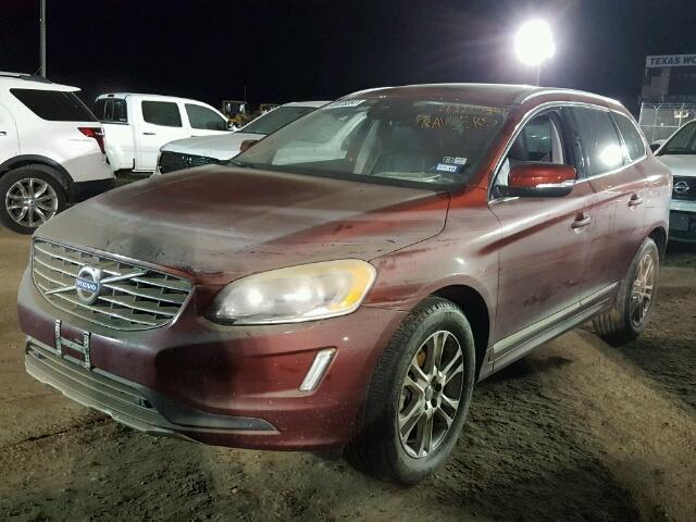 YV440MDK8F2646465 - 2015 VOLVO XC60 RED photo 2