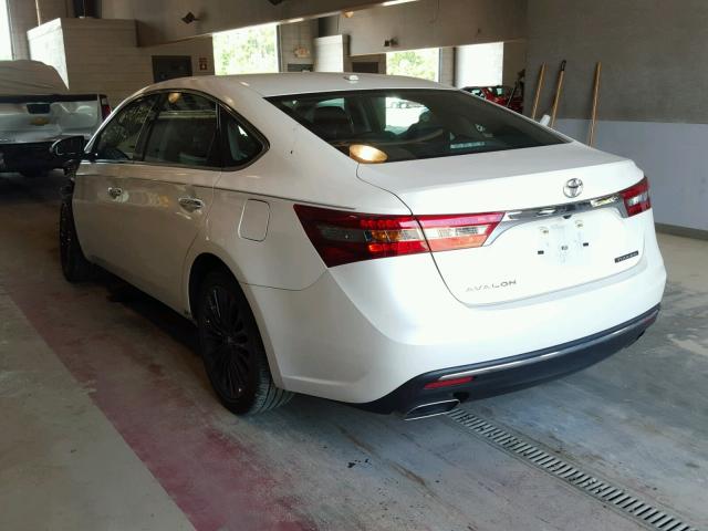 4T1BK1EB8GU211013 - 2016 TOYOTA AVALON XLE WHITE photo 3