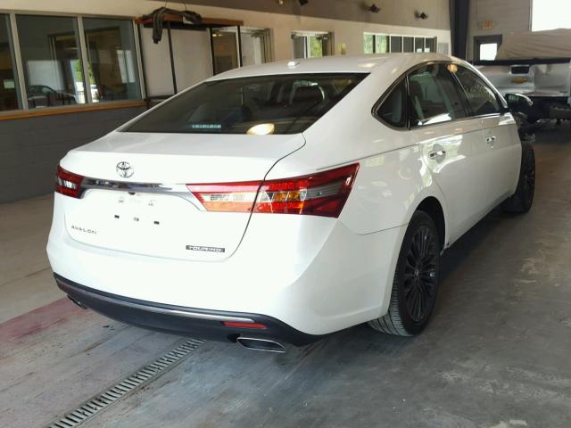 4T1BK1EB8GU211013 - 2016 TOYOTA AVALON XLE WHITE photo 4