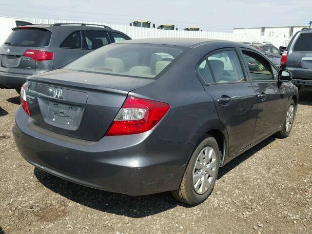 2HGFB2F53CH599724 - 2012 HONDA CIVIC CHARCOAL photo 4