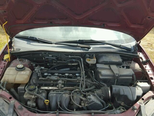 1FAHP34N36W154445 - 2006 FORD FOCUS ZX4 MAROON photo 7