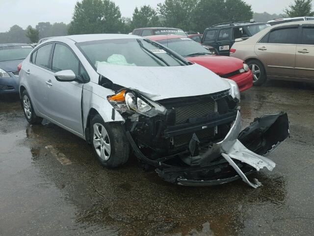 KNAFX4A67F5369642 - 2015 KIA FORTE LX SILVER photo 1