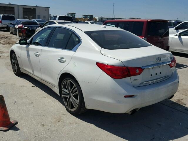 JN1EV7AR8HM834862 - 2017 INFINITI Q50 PREMIU WHITE photo 3