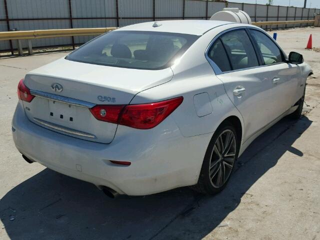 JN1EV7AR8HM834862 - 2017 INFINITI Q50 PREMIU WHITE photo 4