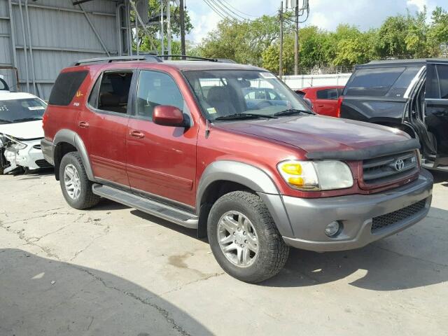 5TDBT44A54S216553 - 2004 TOYOTA SEQUOIA SR MAROON photo 1