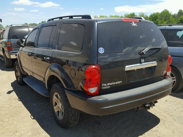 1D4HB58D35F611651 - 2005 DODGE DURANGO LI BLACK photo 3