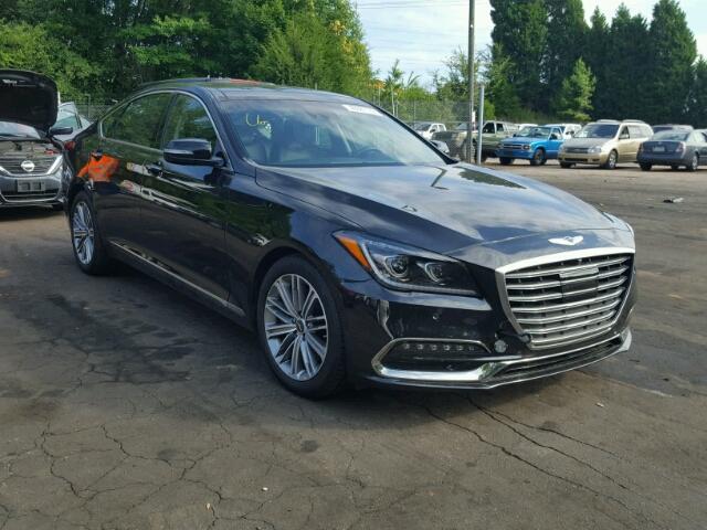 KMHGN4JE4JU232141 - 2018 GENESIS G80 BASE BLACK photo 1