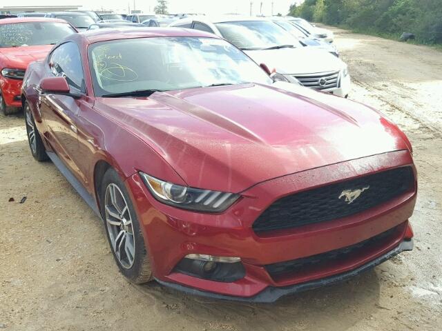 1FA6P8TH9F5352386 - 2015 FORD MUSTANG RED photo 1