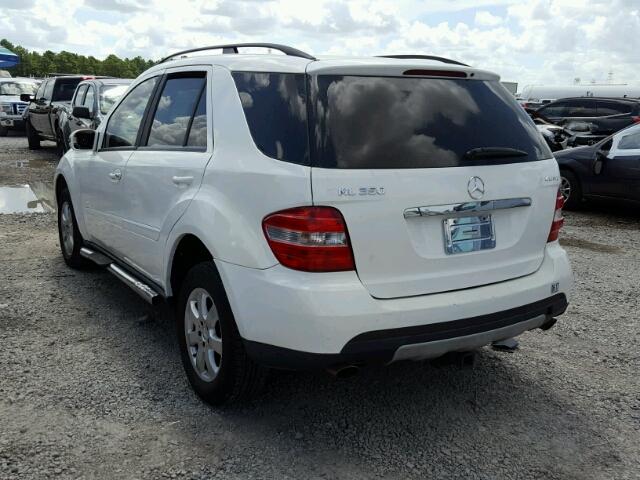 4JGBB86E16A120702 - 2006 MERCEDES-BENZ ML 350 WHITE photo 3