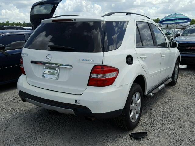 4JGBB86E16A120702 - 2006 MERCEDES-BENZ ML 350 WHITE photo 4