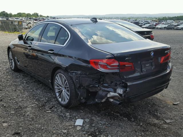 WBAJA7C33HG905655 - 2017 BMW 530 XI BLACK photo 3