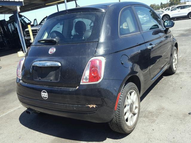 3C3CFFAR1DT511502 - 2013 FIAT 500 POP BLACK photo 4