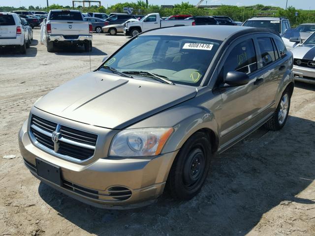 1B3HB48BX7D329786 - 2007 DODGE CALIBER SX GOLD photo 2