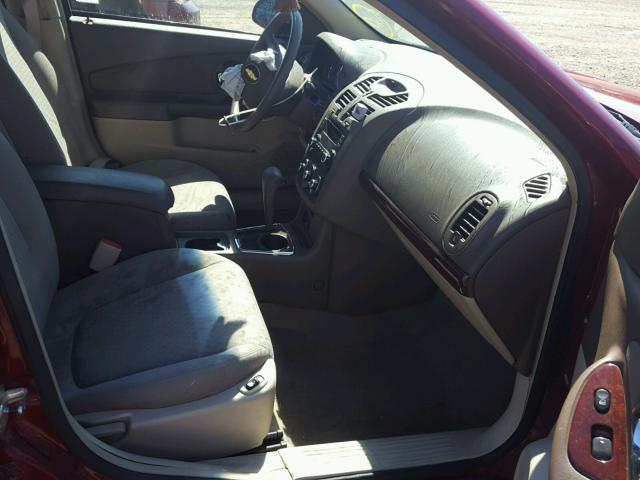 1G1ZS58N17F111526 - 2007 CHEVROLET MALIBU LS წითელი ფოტო 5