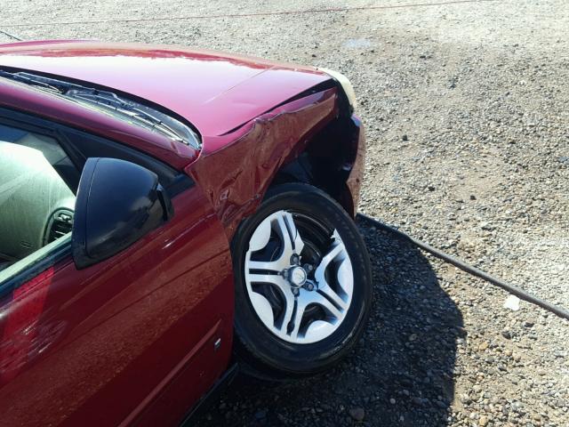 1G1ZS58N17F111526 - 2007 CHEVROLET MALIBU LS წითელი ფოტო 9